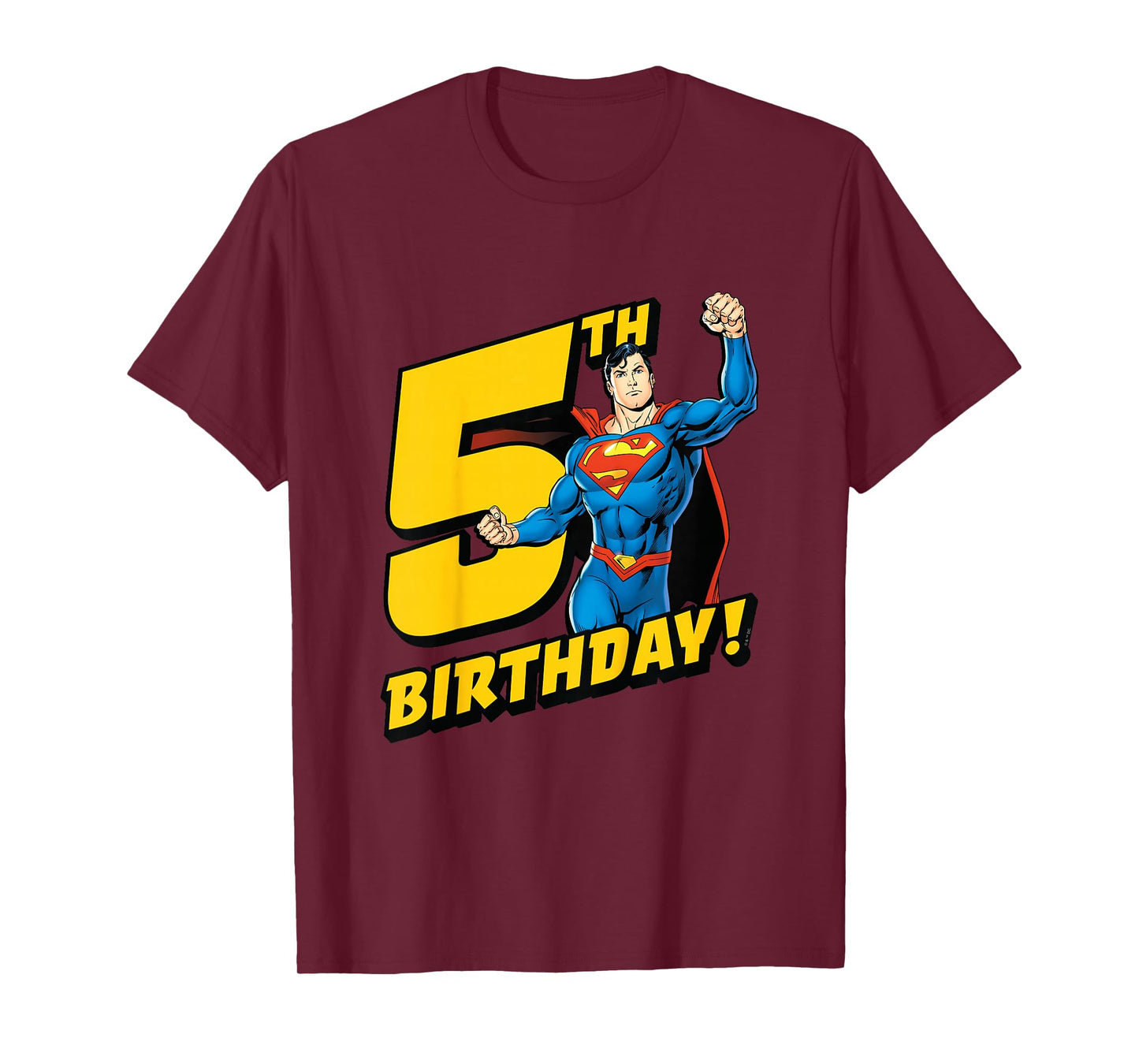 Kids Superman 5th Birthday T-Shirt