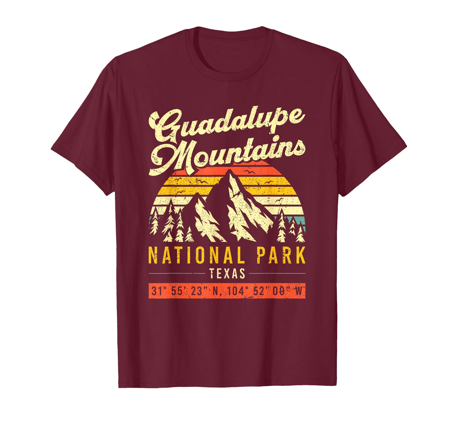 Guadalupe Mountains Texas Vintage Retro National Park T-Shirt