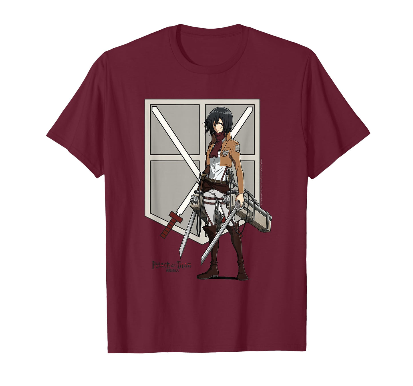 Attack on Titan Eren with Shield AOT Anime T-Shirt