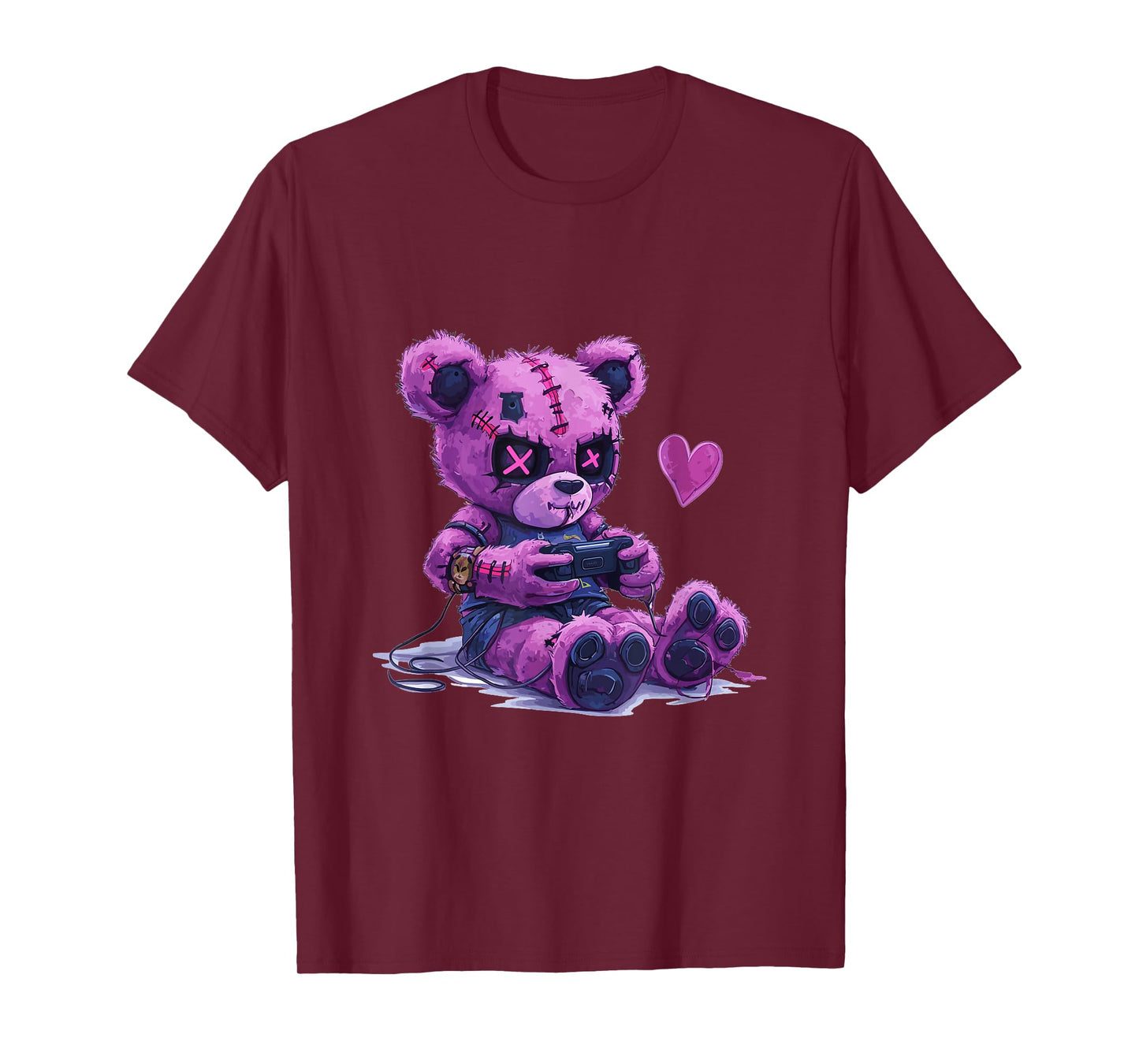 Goth Pastel Cute Creepy Kawaii Gamer Teddy Bear Gaming T-Shirt