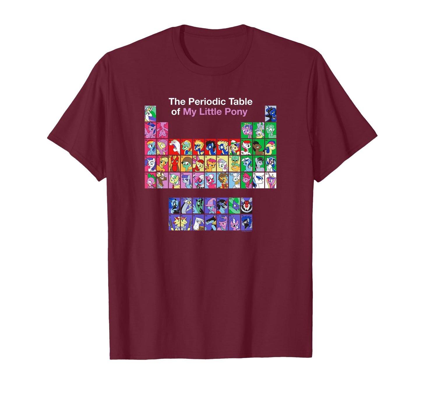 My Little Pony: Friendship Is Magic Periodic Table Retro T-Shirt