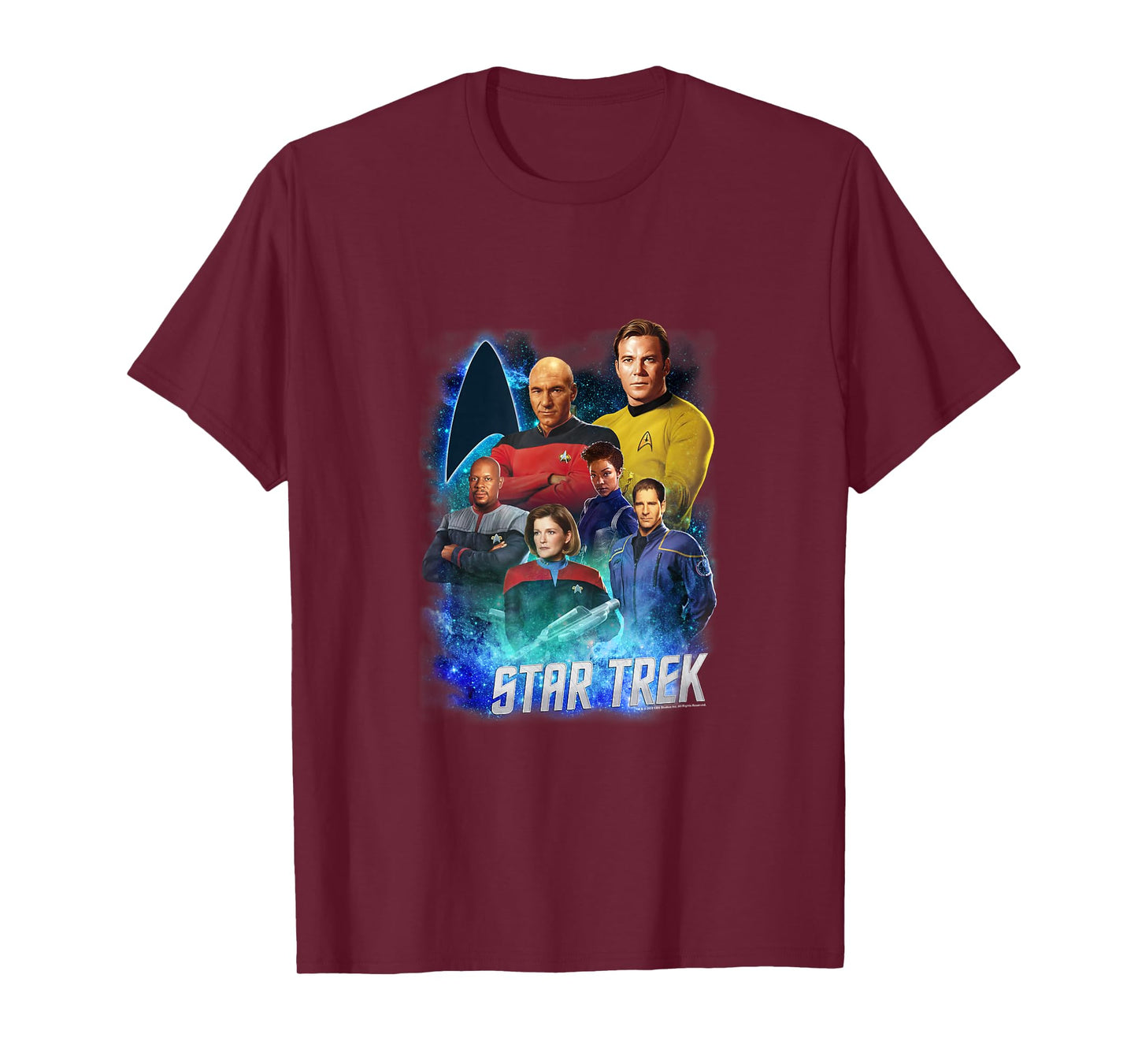 Star Trek Starfleet Legendary Captains Vintage Group Shot T-Shirt