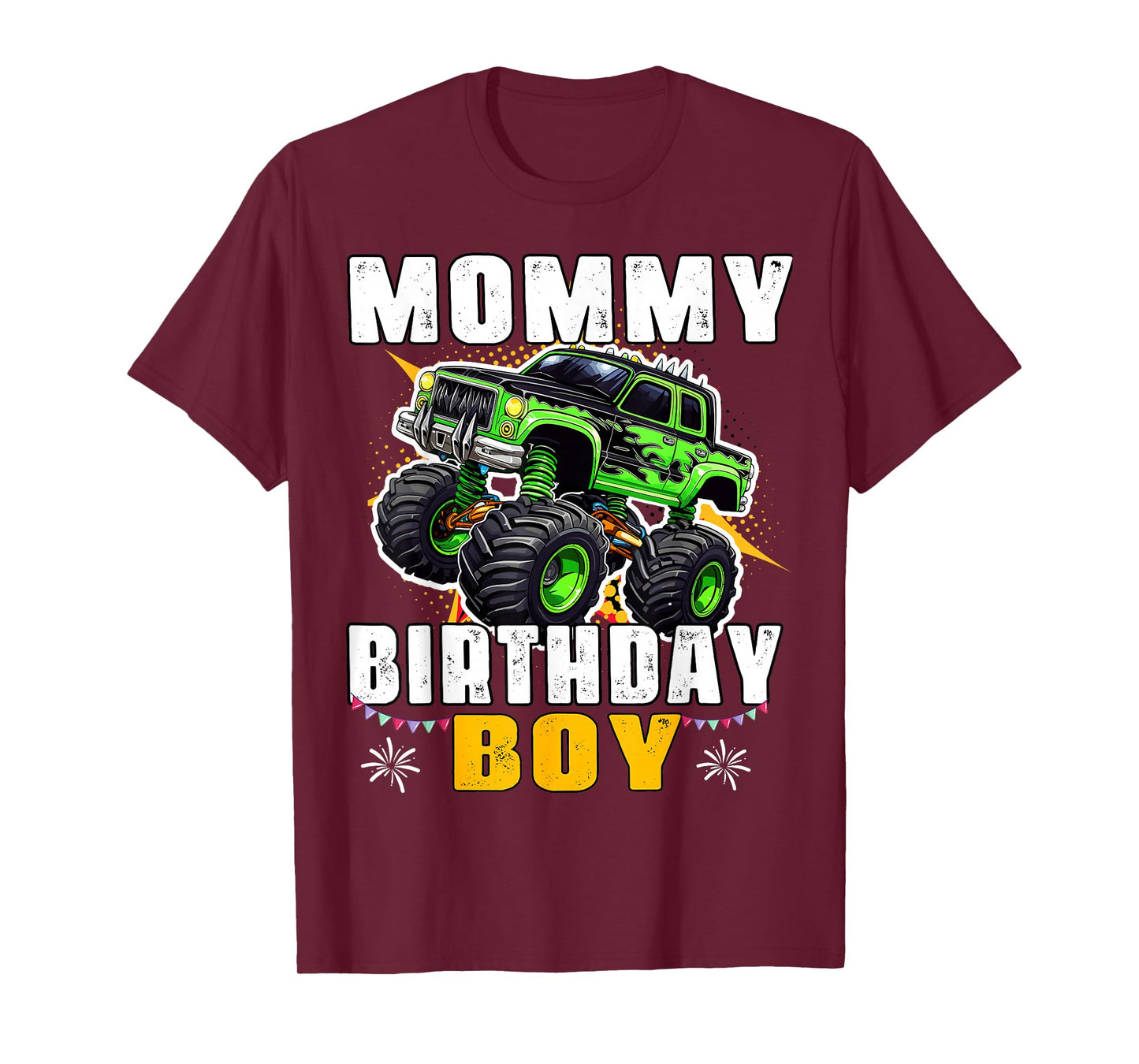 Mommy of The Birthday Boy Monster Truck Mom Family Matching T-Shirt