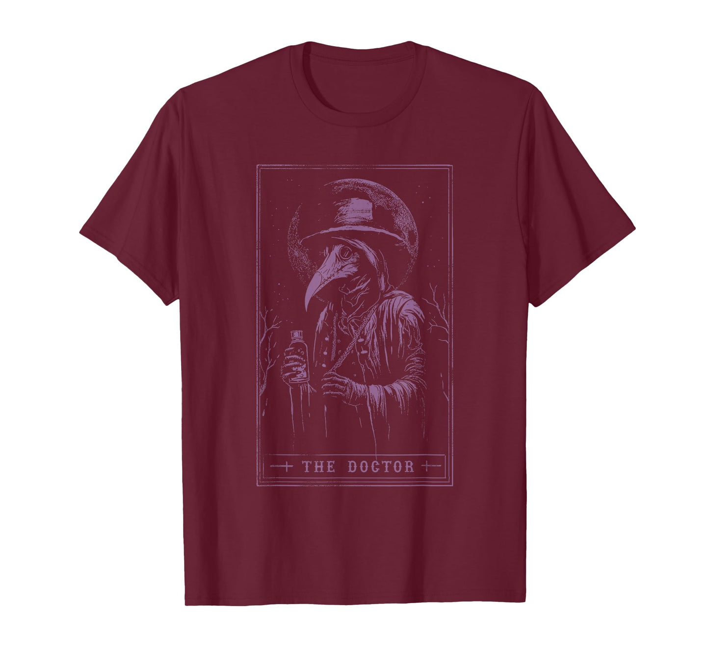 Plague Doctor Tarot Card Shirt Horror Death Occult Satanic T-Shirt