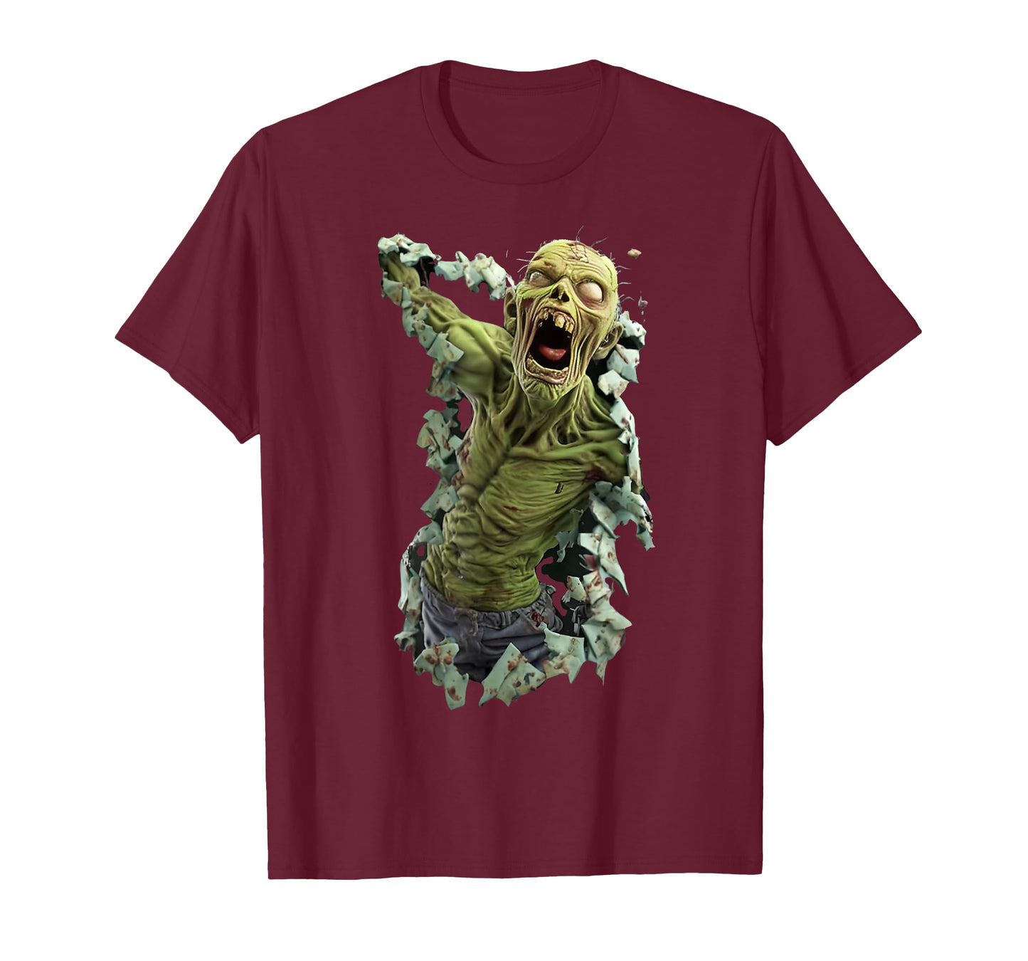 Zombie Breakthrough Graphic – Undead Monster for Halloween T-Shirt