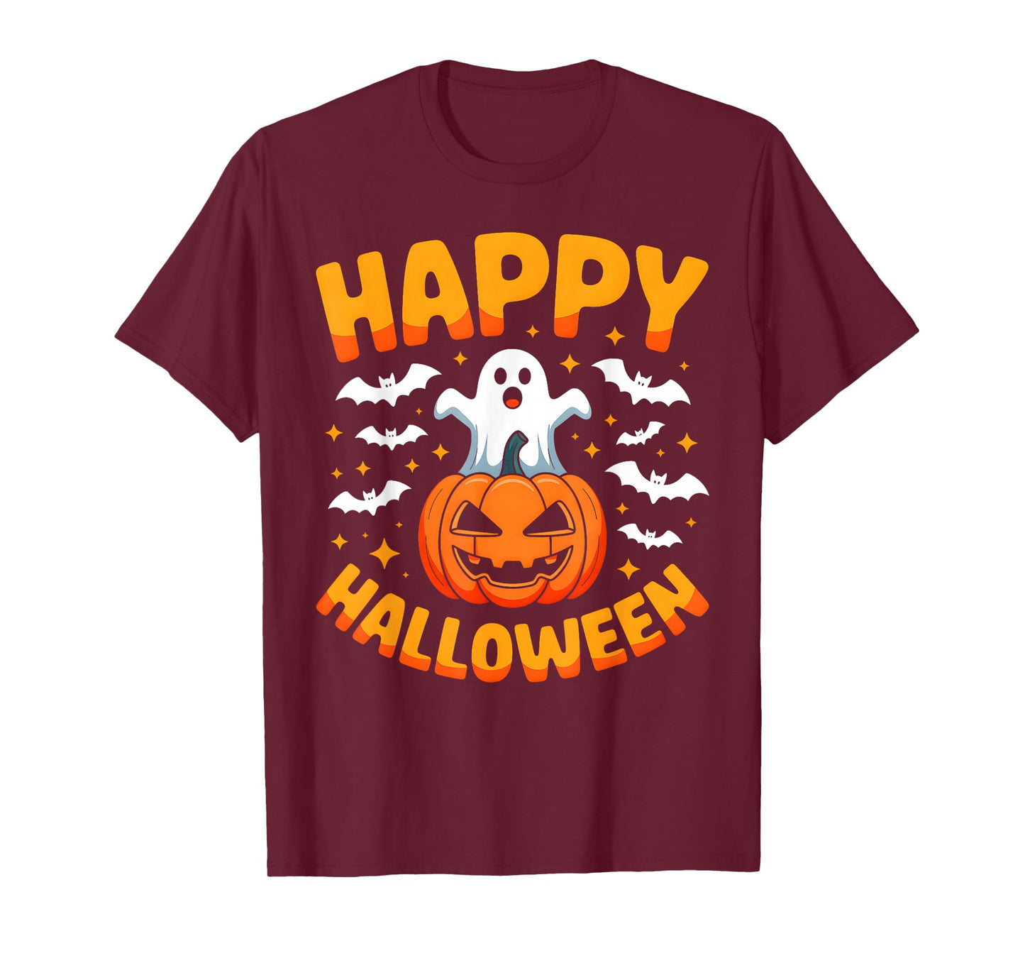 Happy Halloween Cute Ghost Pumpkin Spooky Matching Family T-Shirt