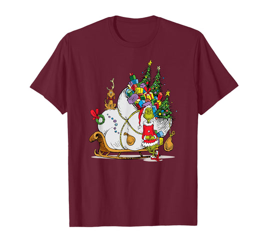 Dr. Seuss Grinch Sleigh T-Shirt