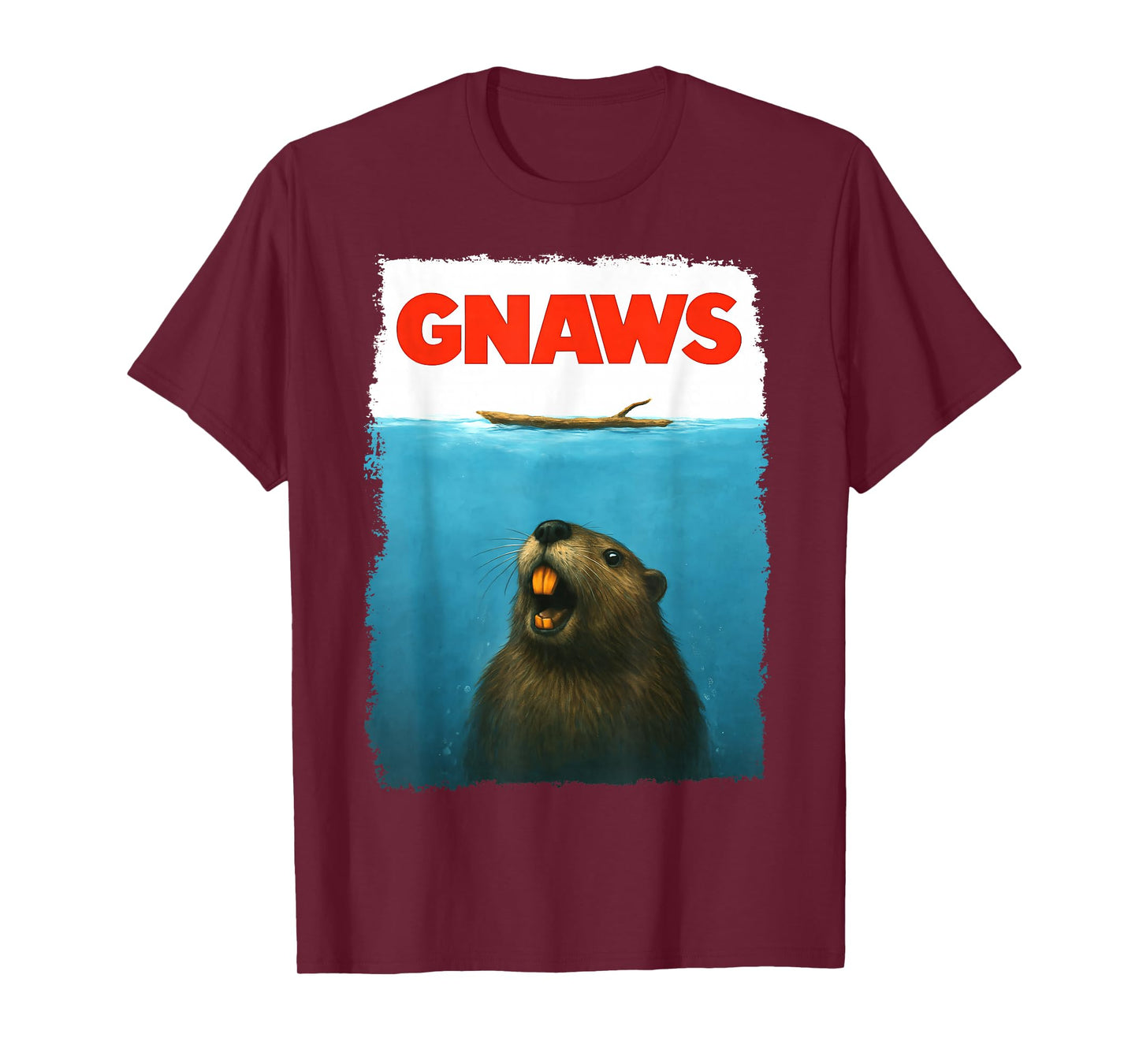 GNAWS Movie Parody Poster, Funny Beaver T-Shirt