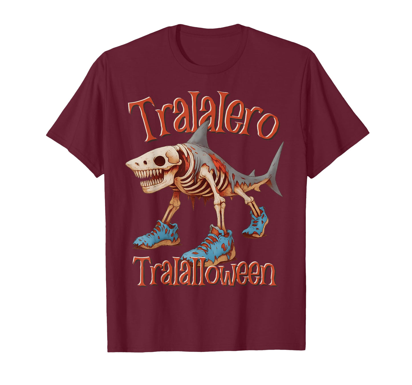 Tralalero Tralalloween Shark Italian Brainrot Halloween T-Shirt
