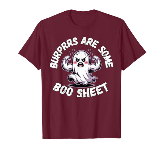 Burpees are Some Boo Sheet Spooky Halloween Ghost Fitness T-Shirt