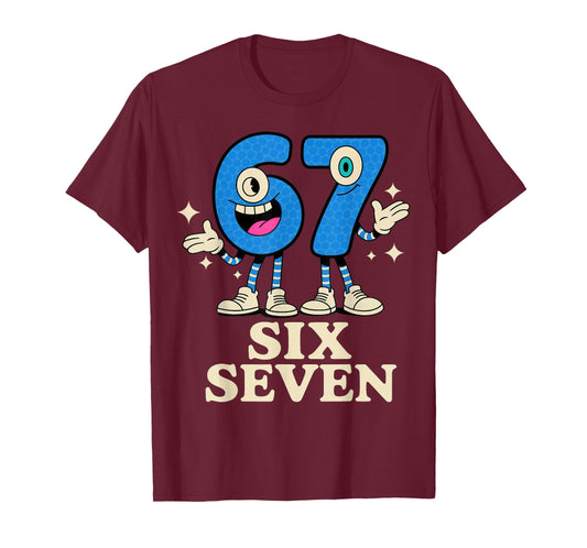 67 Six Seven 6-7 - Italian Brainrot Kids Gaming Meme T-Shirt