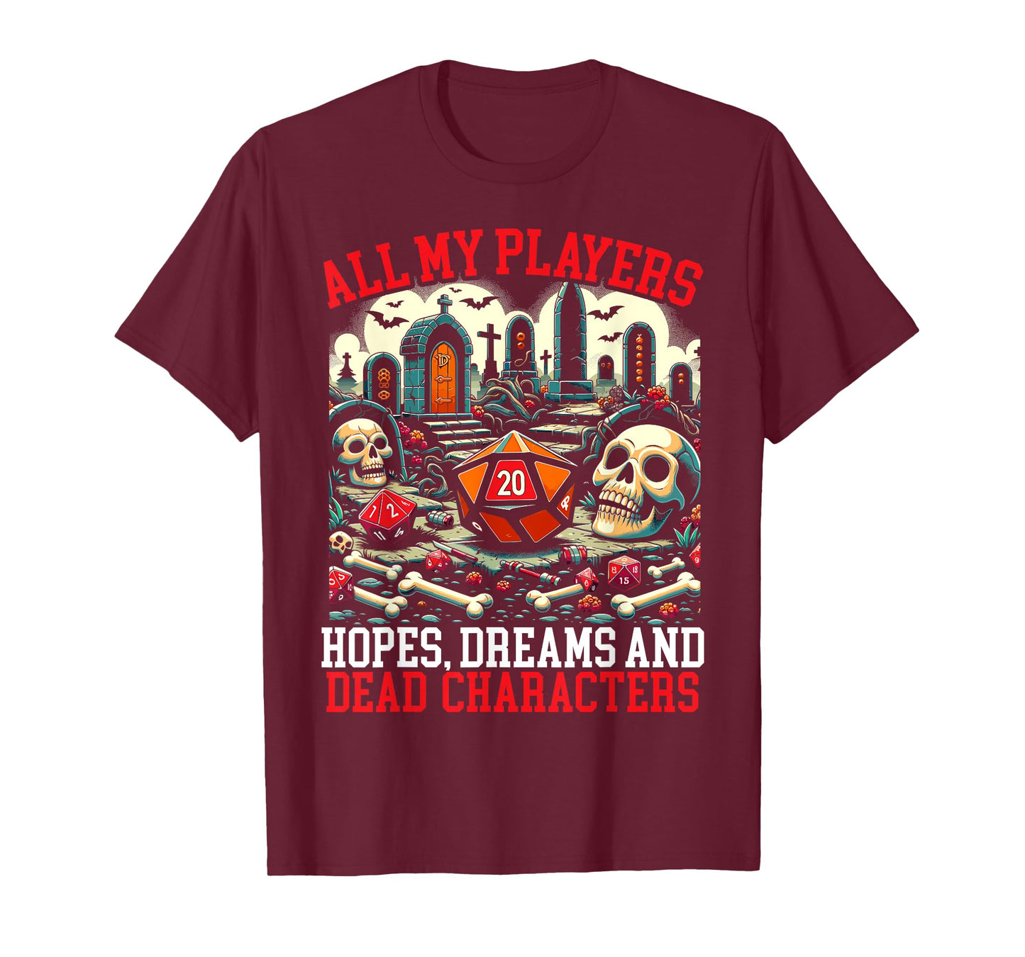 Role Playing Game RPG D20 Tabletop Funny RPG Gamer T-Shirt