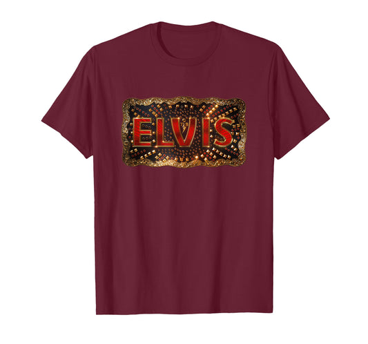 Elvis Movie Buckle Logo Official T-Shirt Small