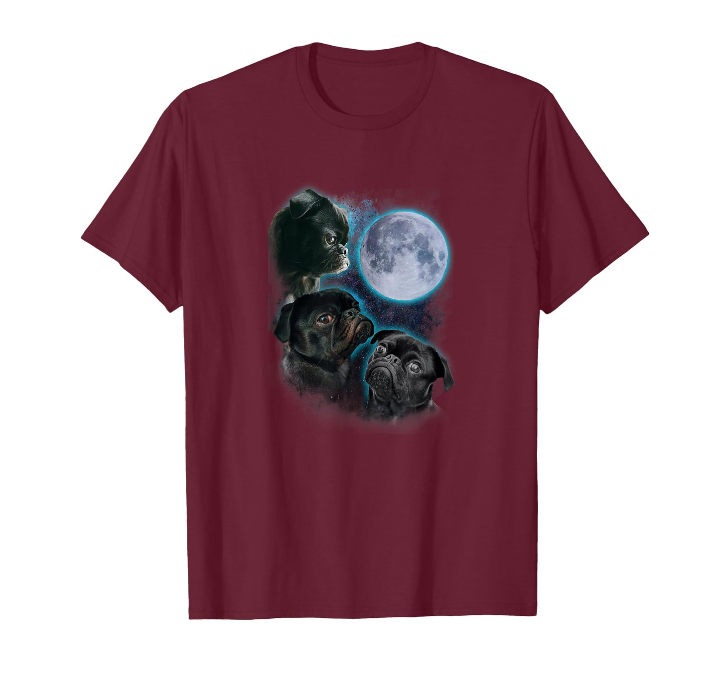 Three pug moon T-Shirt