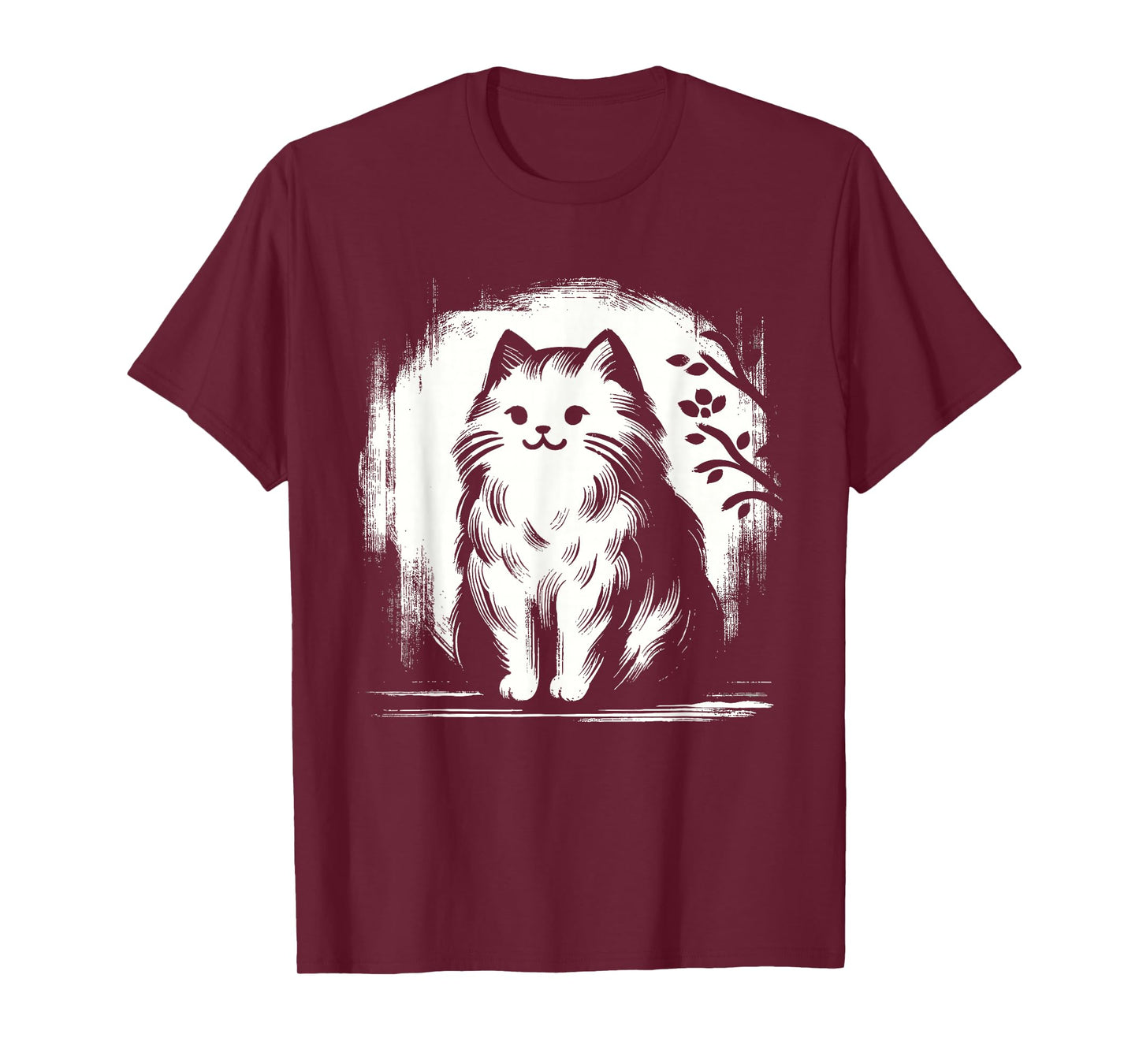 Kawaii Cat Anime Japanese Retro Men Women Kids Funny Cat T-Shirt