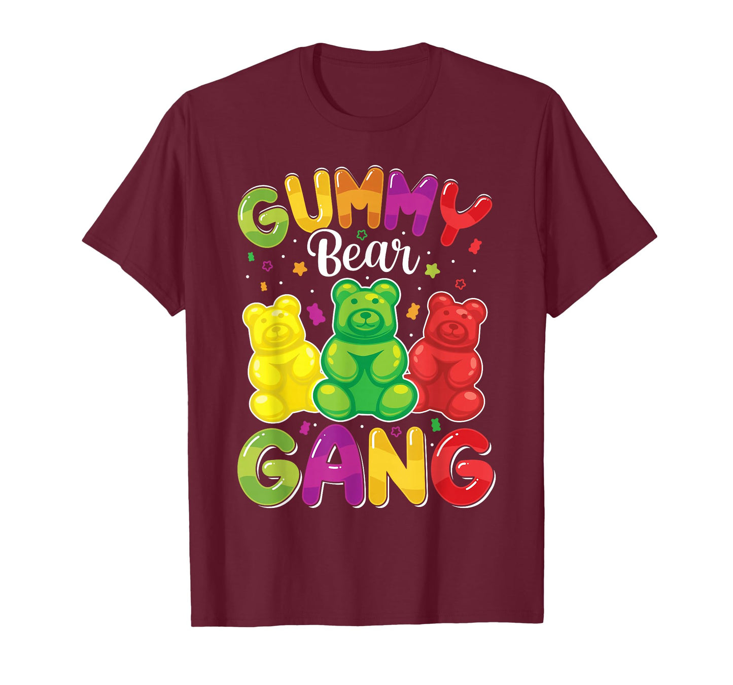 Gummy Bear Gang Funny Candy Lovers Girls Kid Squad Team T-Shirt