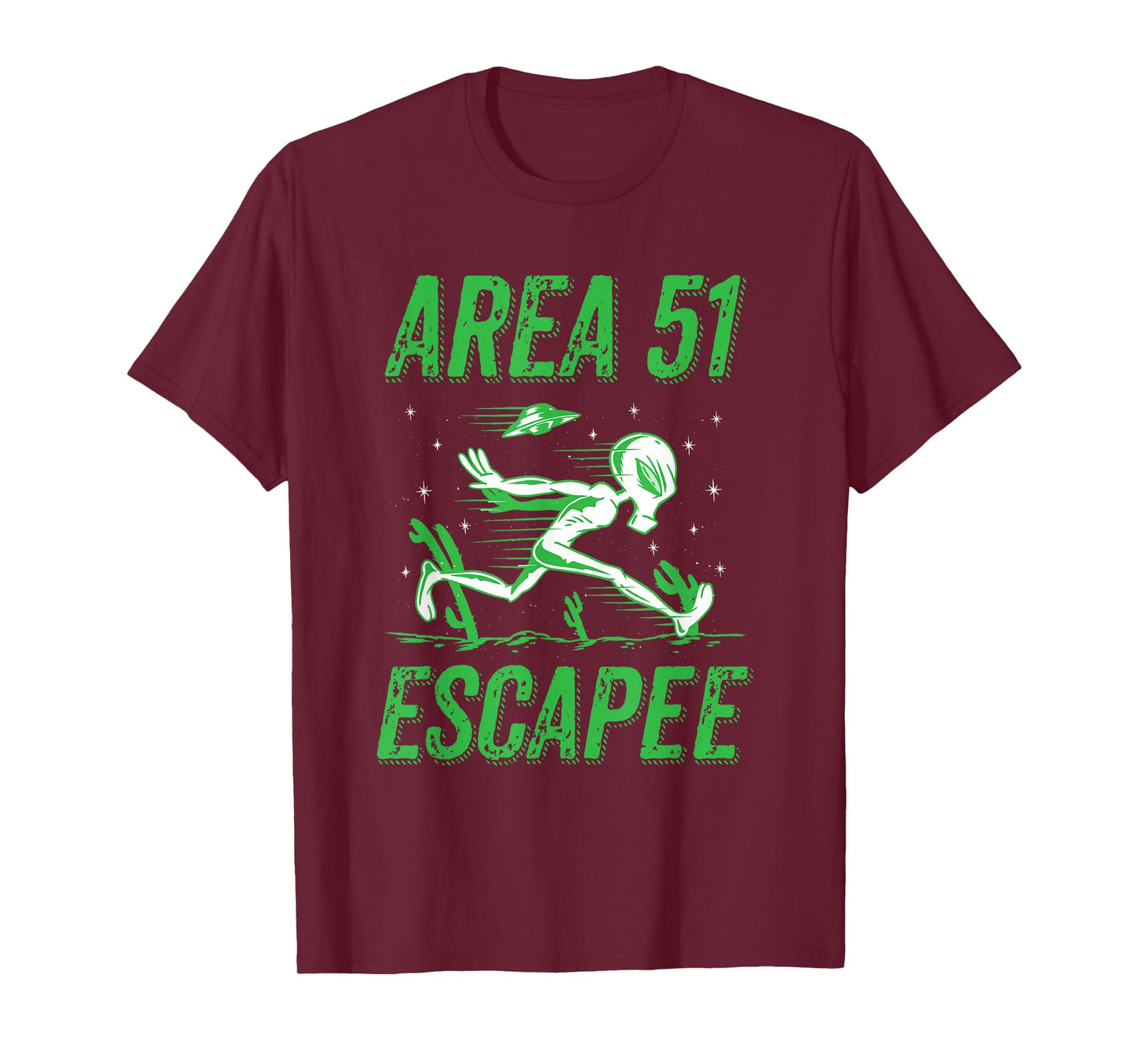 Green Alien Area 51 Escapee T-Shirt