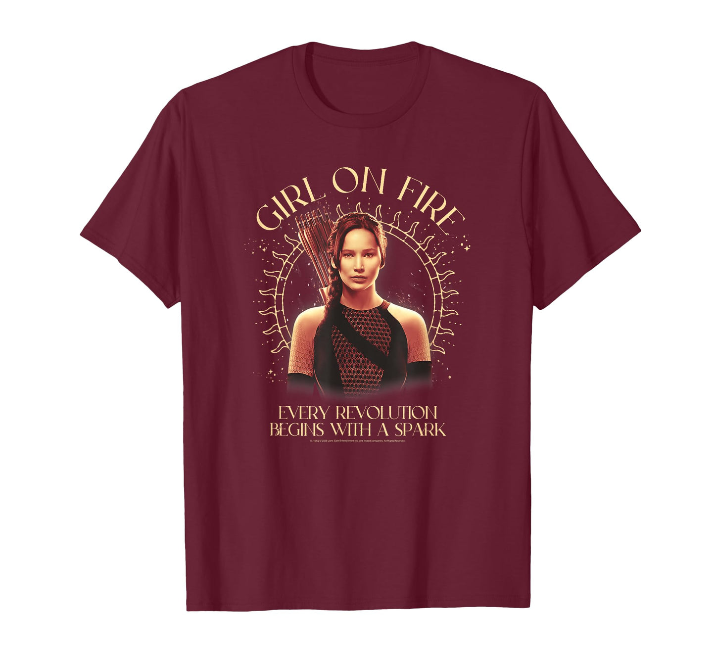 The Hunger Games Girl on Fire Celestial Tarot Movie T-Shirt