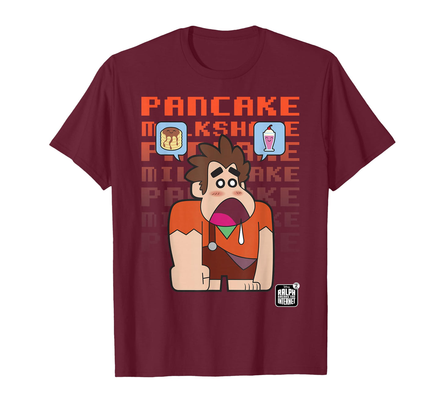 Disney Wreck-It Ralph Pancake Milkshake Stack T-Shirt
