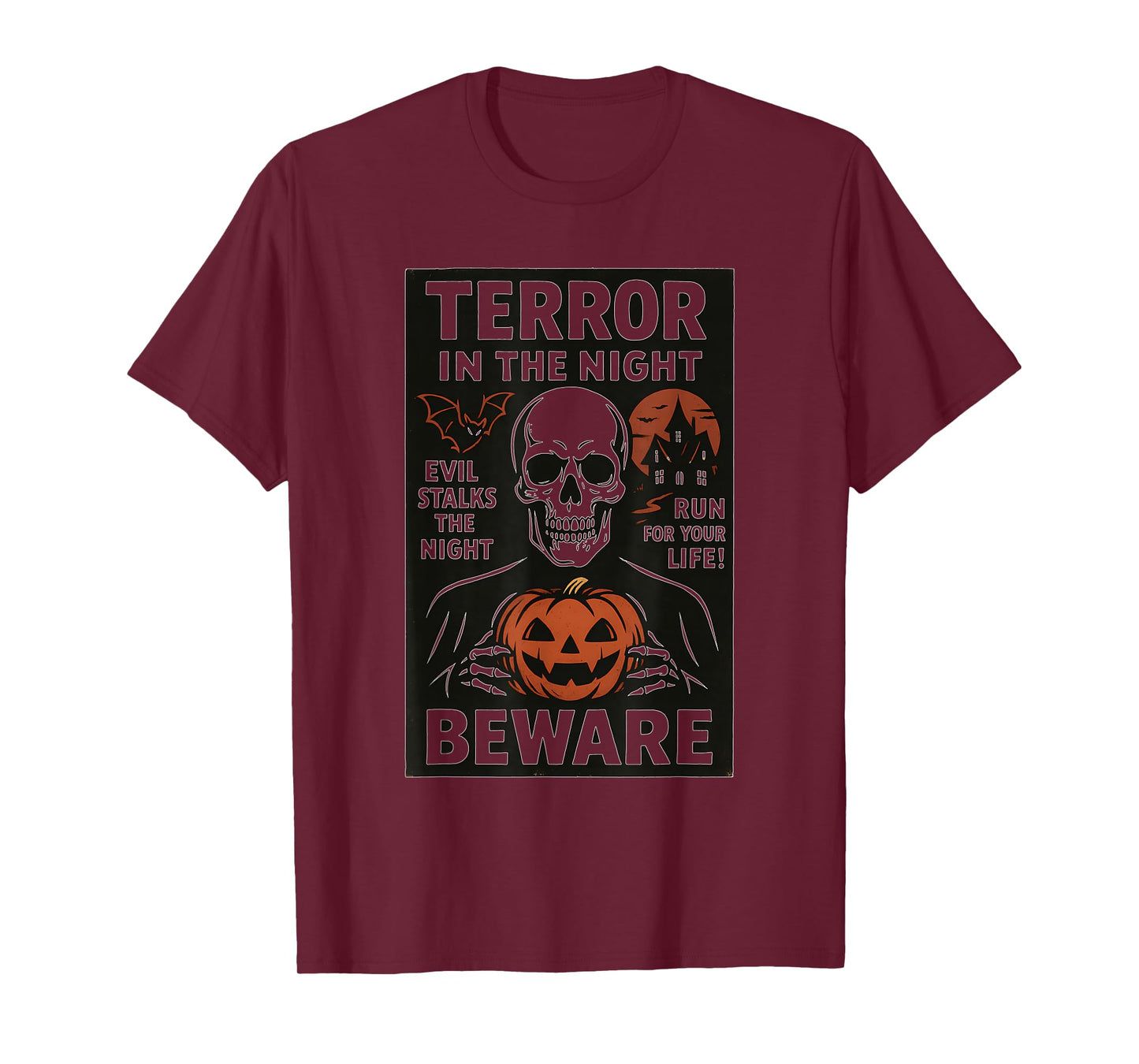 Terror in The Night Head Pumpkin T-Shirt