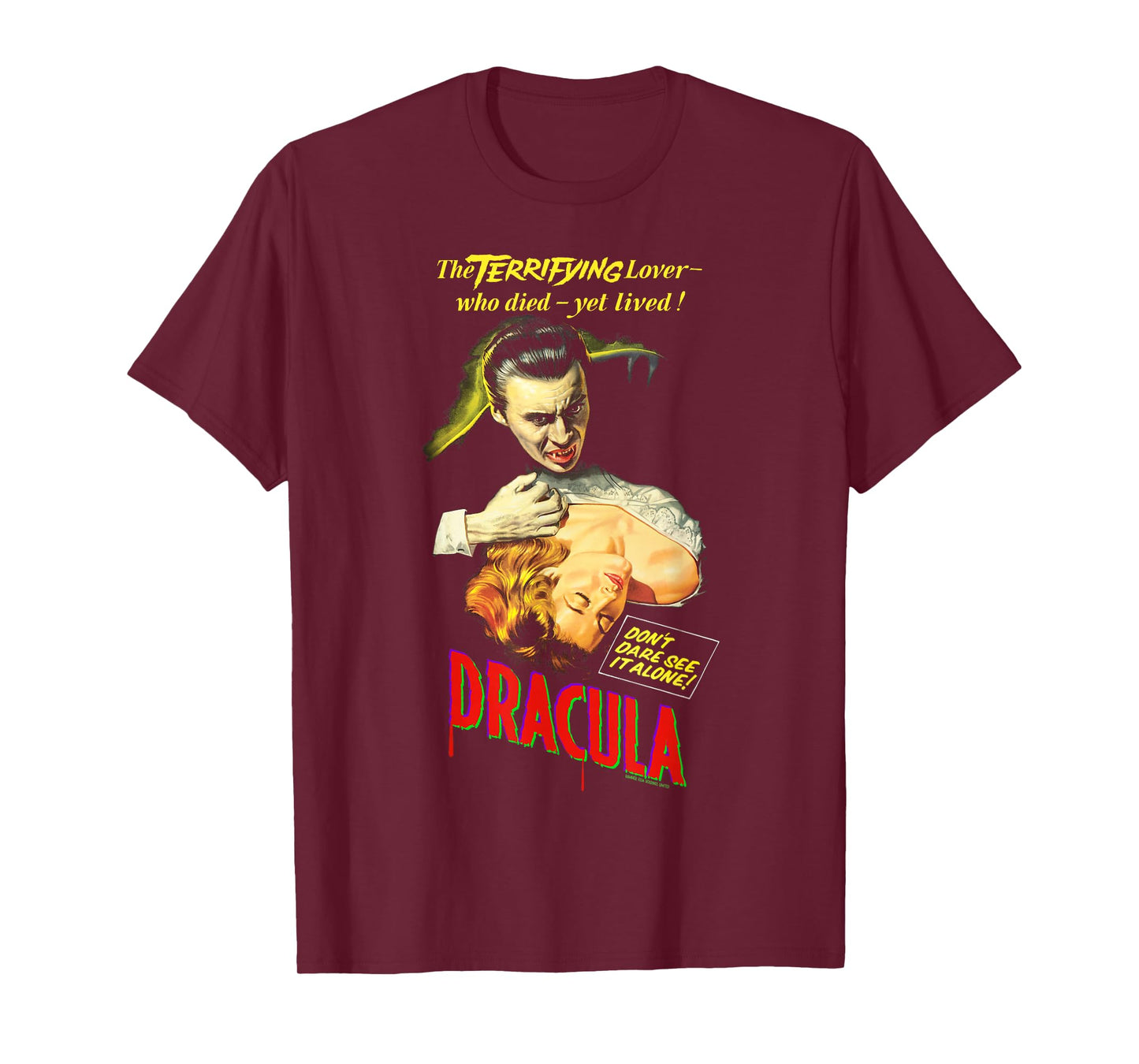 Dracula Movie Release Poster Art Christopher Lee T-Shirt