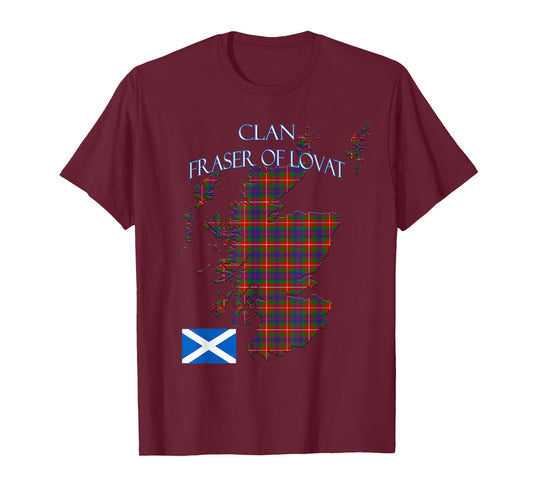Fraser of Lovat Scottish Clan Tartan Scotland T-Shirt