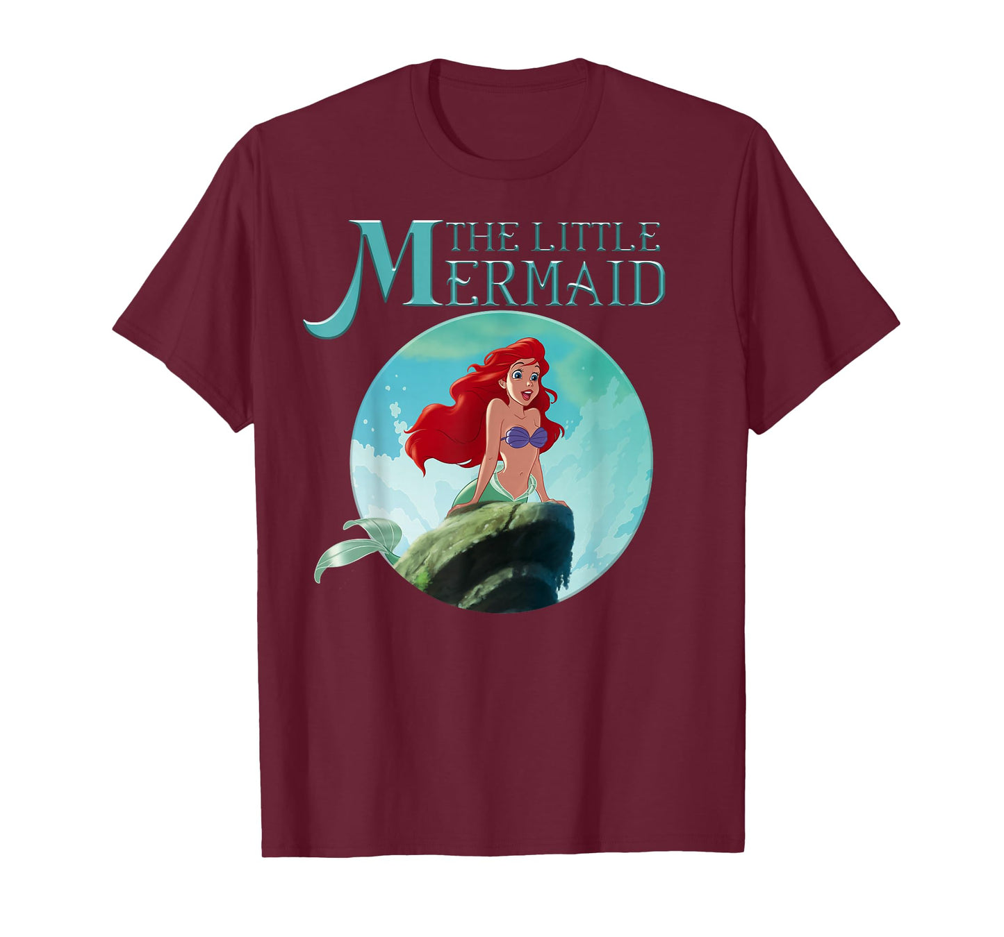 Disney The Little Mermaid Ariel Splash Rock Movie Poster T-Shirt