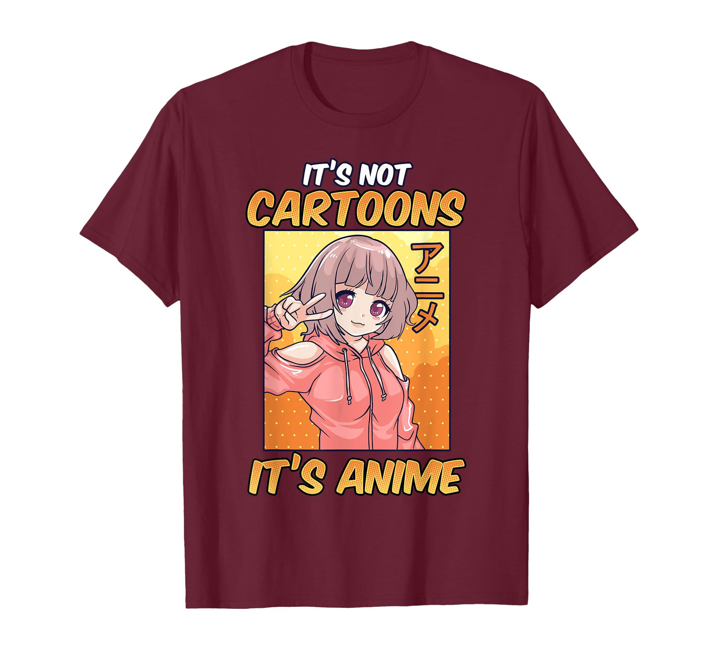 Anime Shirts for Women Girls It's Not Cartoons It's Anime T-Shirt