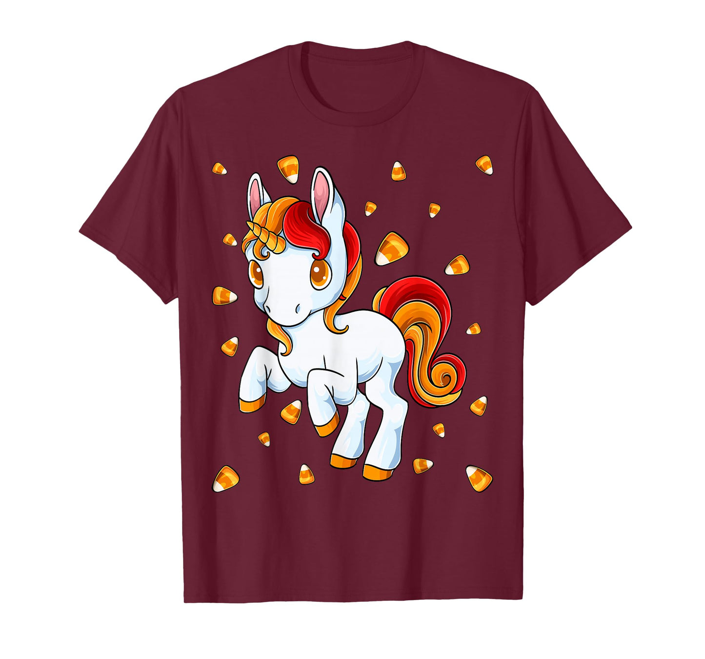 Unicorn Candy Corn Halloween Unicorn Costume Candicorn T-Shirt