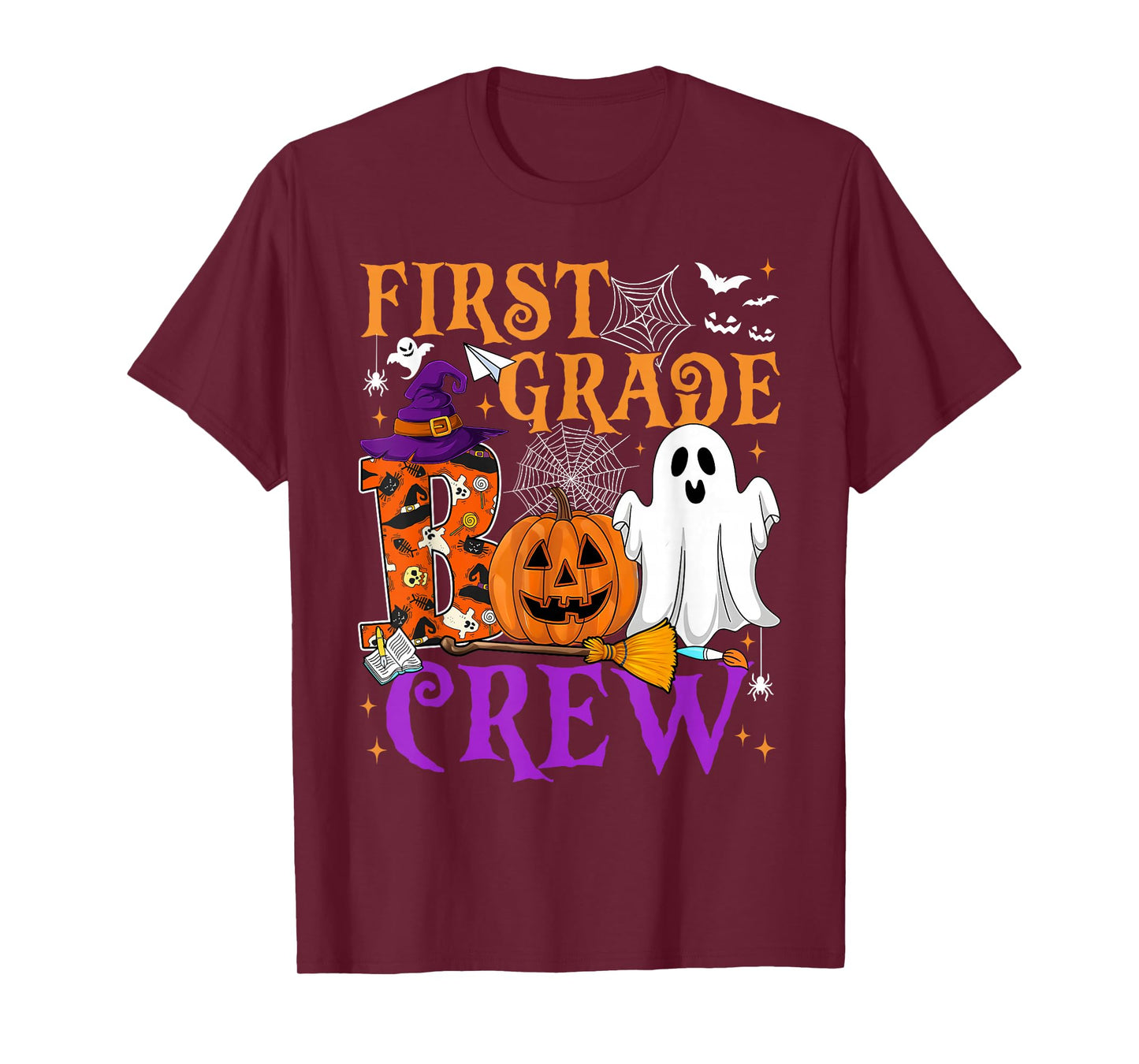 1st Grade Boo Crew Teacher Student Funny Halloween Costume T-Shirt