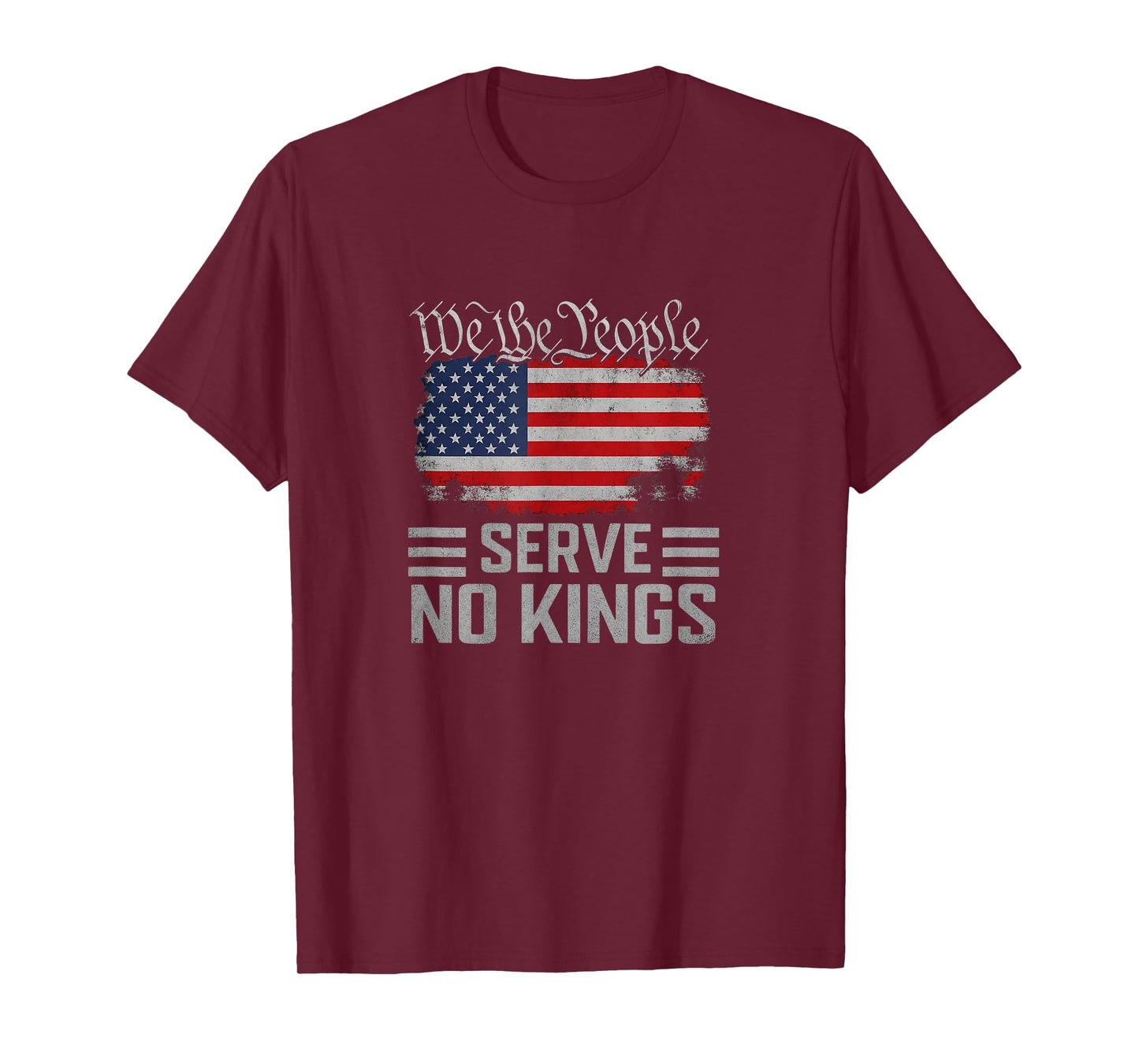 No Kings Day Vintage Patriotic Freedom 2025 T-Shirt
