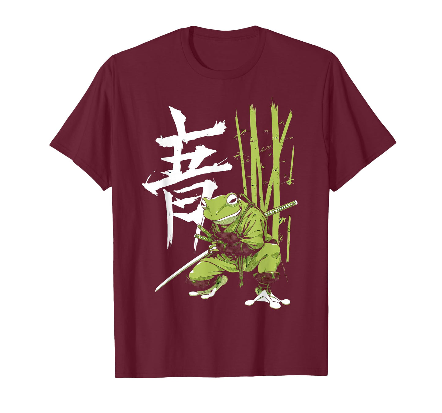 Ninja Japanese Kanji Katana Samurai Frog T-Shirt