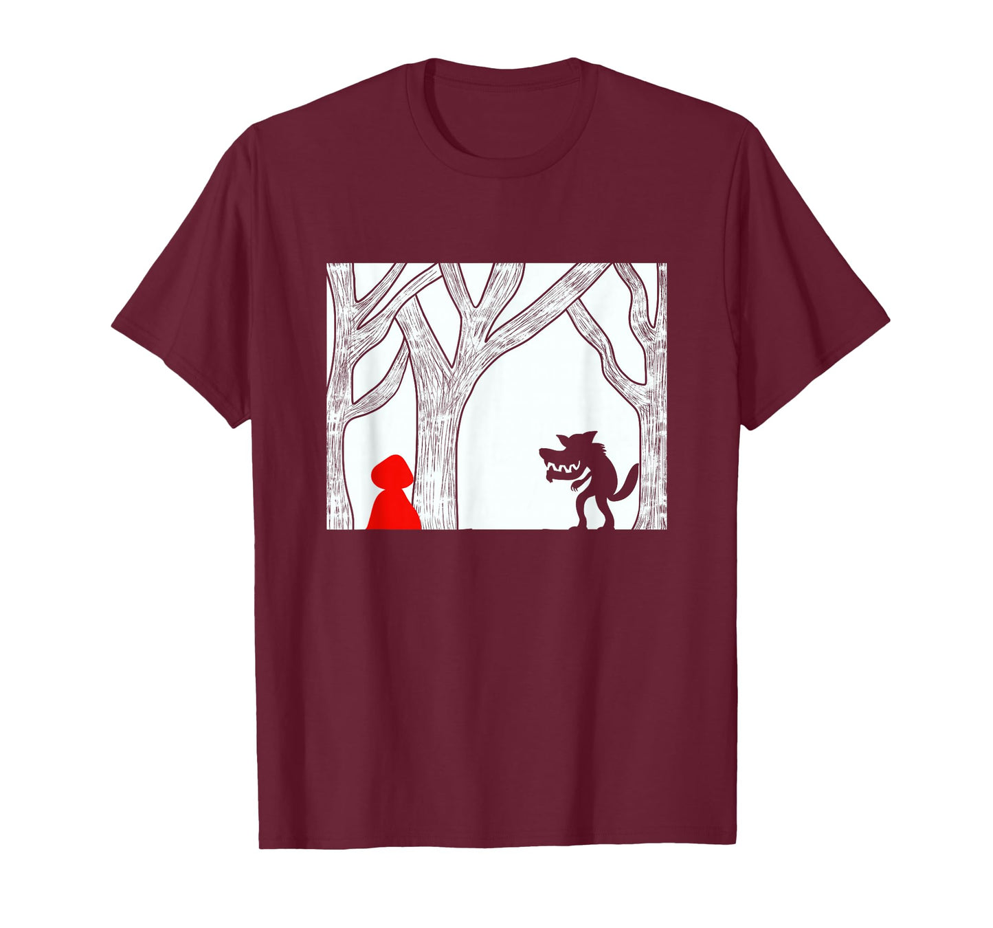 Little Red Riding Hood with Cut Out Wolf T-Shirt