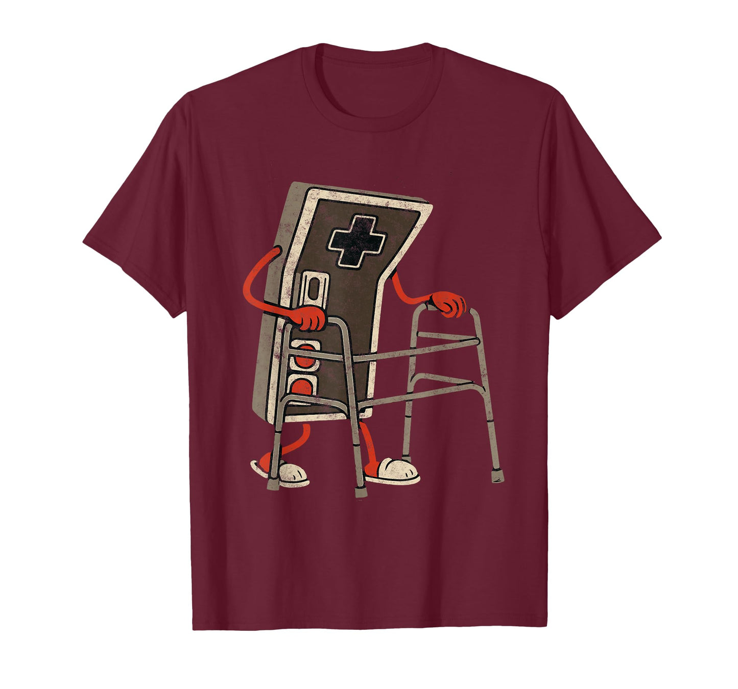 Retro Video Game Controller with Walker Funny Gamer Gaming T-Shirt