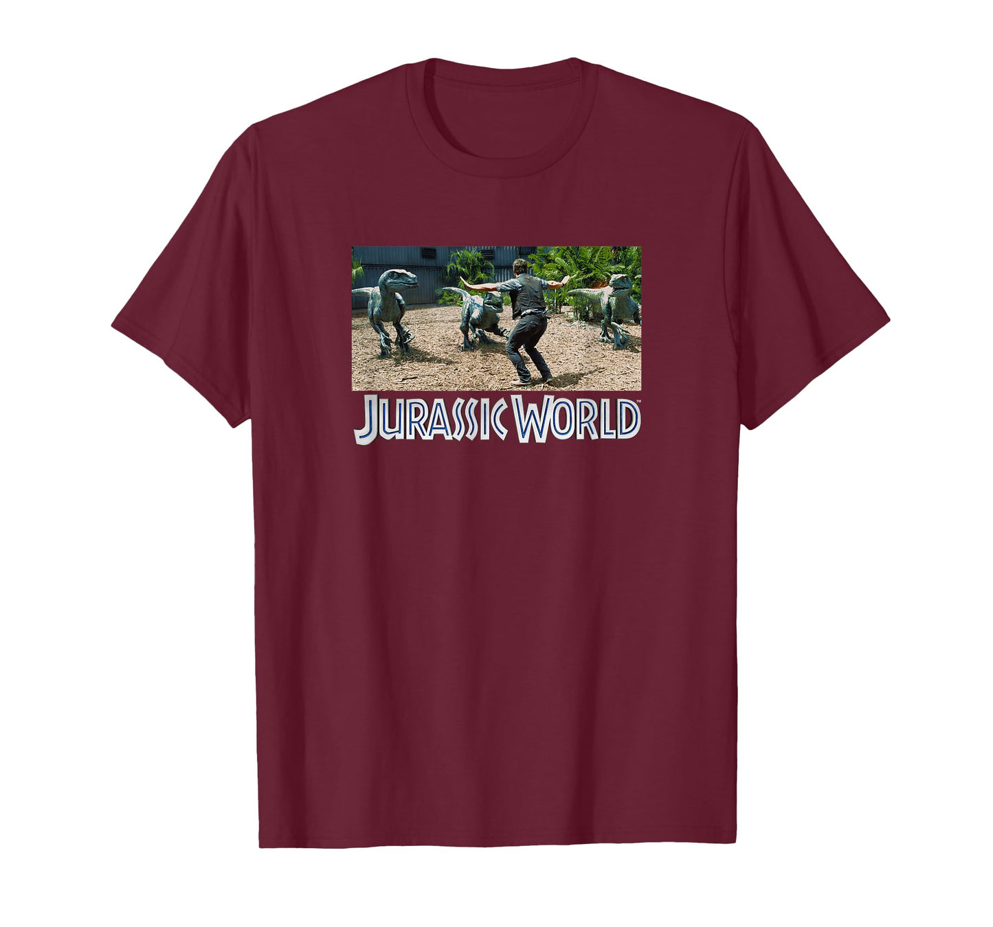 Jurassic World Owen Grady Velociraptor Trainer T-Shirt, Black, Small