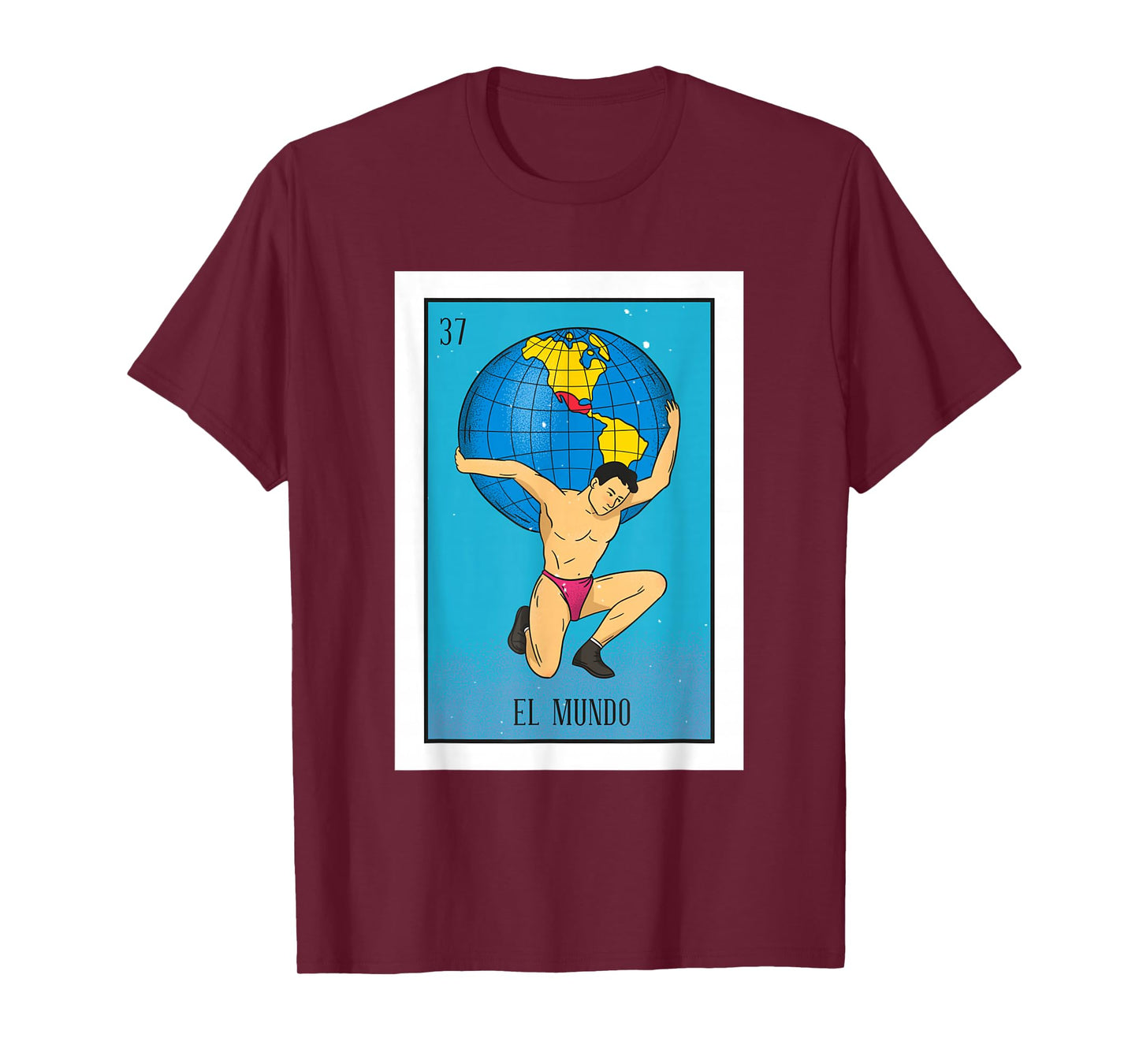 El Mundo Lottery Card Gift The World Card Mexican Lottery T-Shirt
