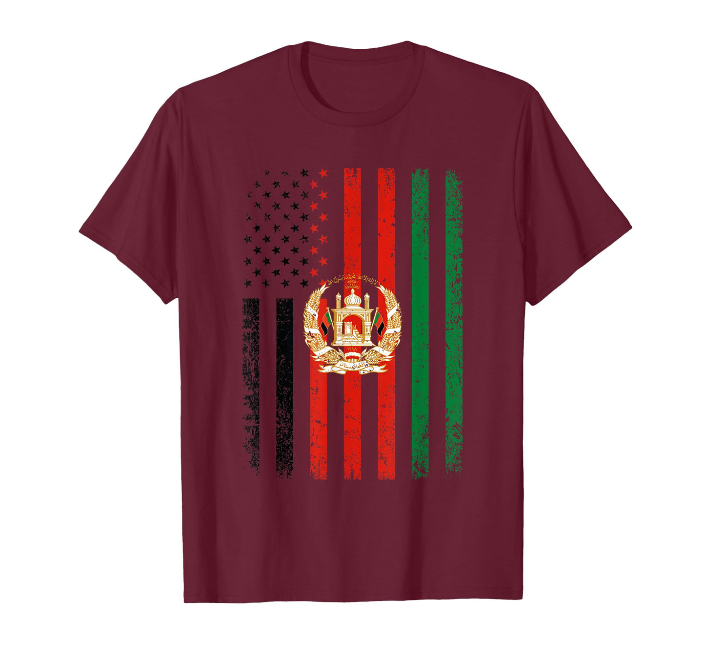 Afghanistan Flag 4th of July USA Afghan Flag T-Shirt