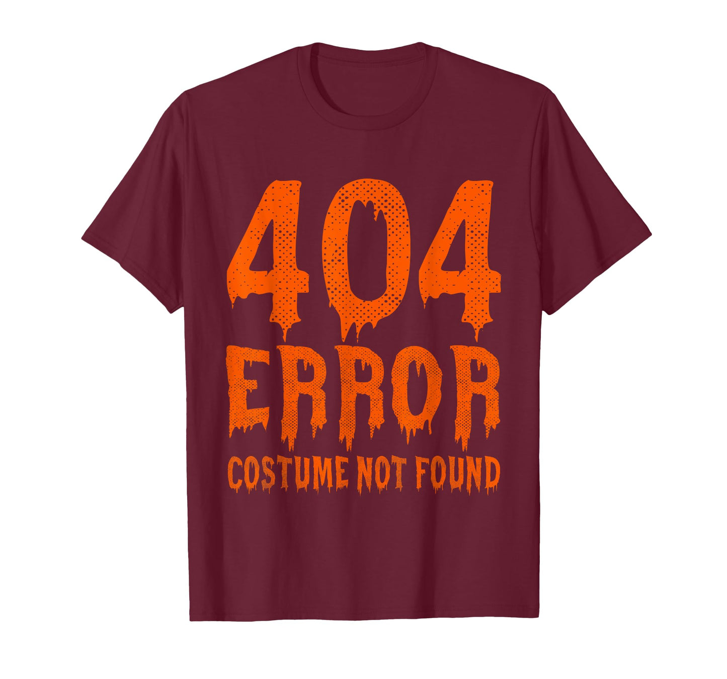 404 Error Costume Not Found Funny Halloween T-Shirt