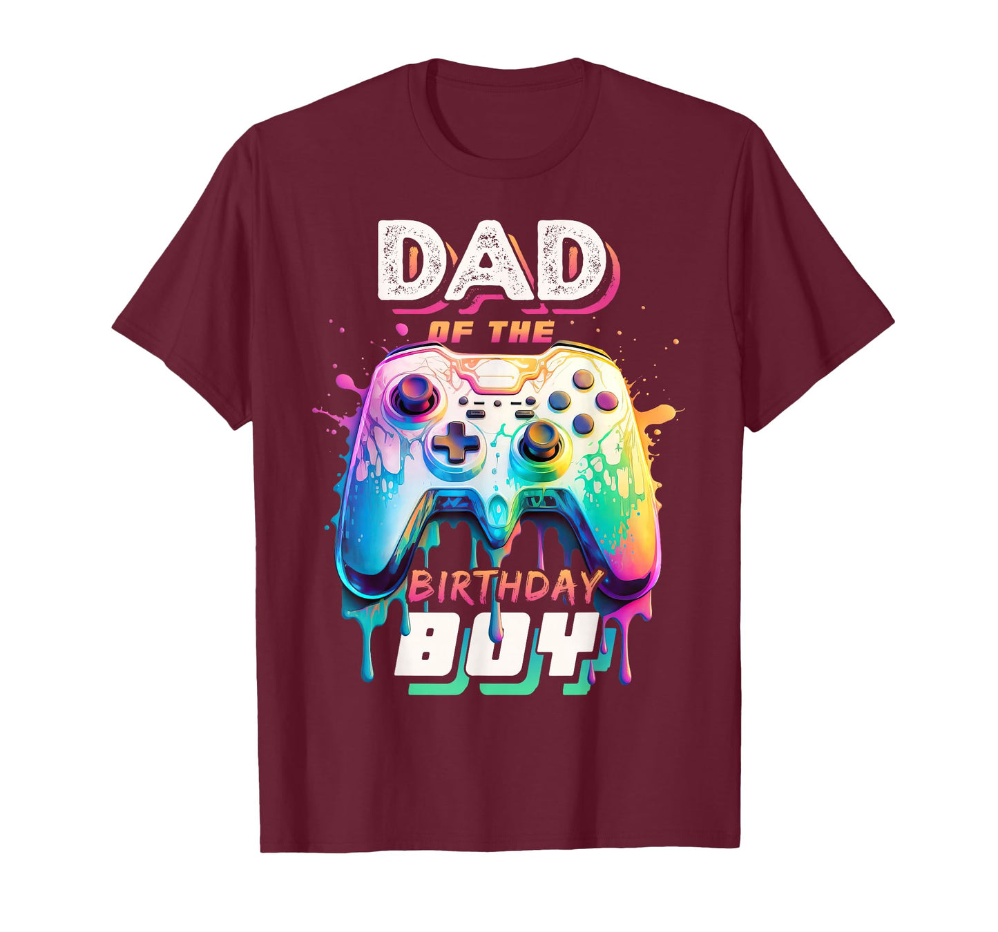 Dad of the Birthday Boy Matching Video Game Birthday Party T-Shirt