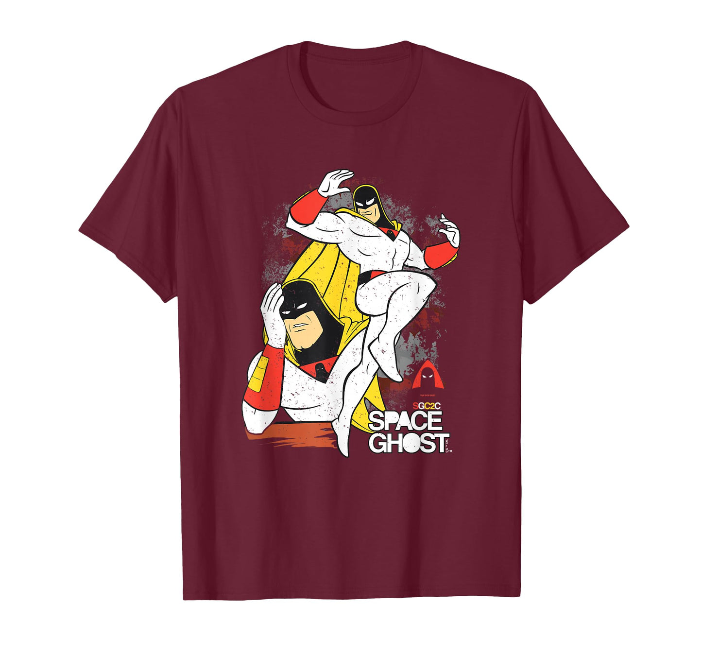 Space Ghost Coast to Coast Vintage Faded Superhero Pose T-Shirt