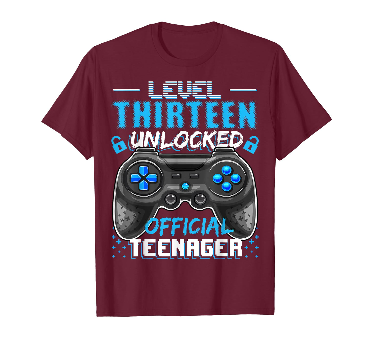 Level 13 Unlocked Official Teenager Video Game 13th Birthday T-Shirt