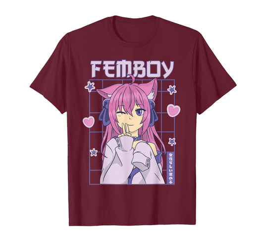 Femboy Anime Cute Little Femboy T-Shirt Small