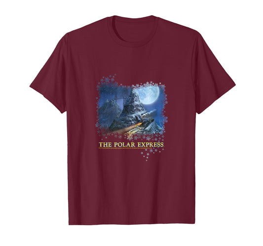 Polar Express Mountain Painting T-Shirt