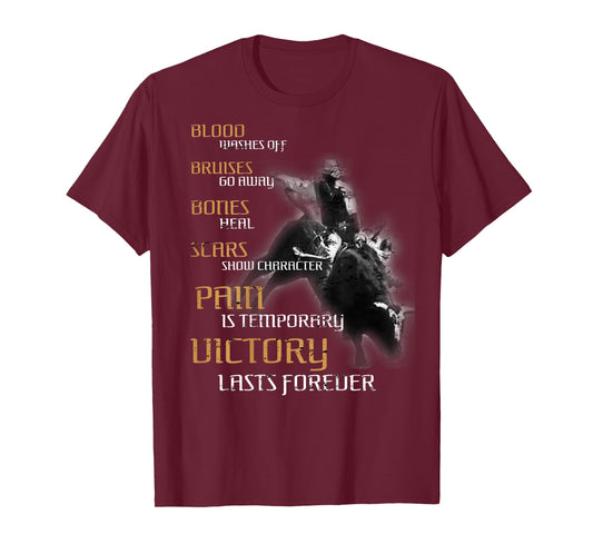 Bull Riding Texas Rider Cowboy Western - DESIGN ON BACK T-Shirt