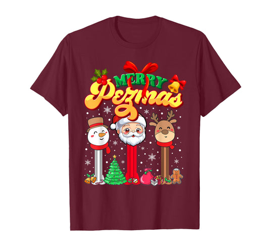 Merry Pezmas Candy Dispenser Collector Christmas T-Shirt