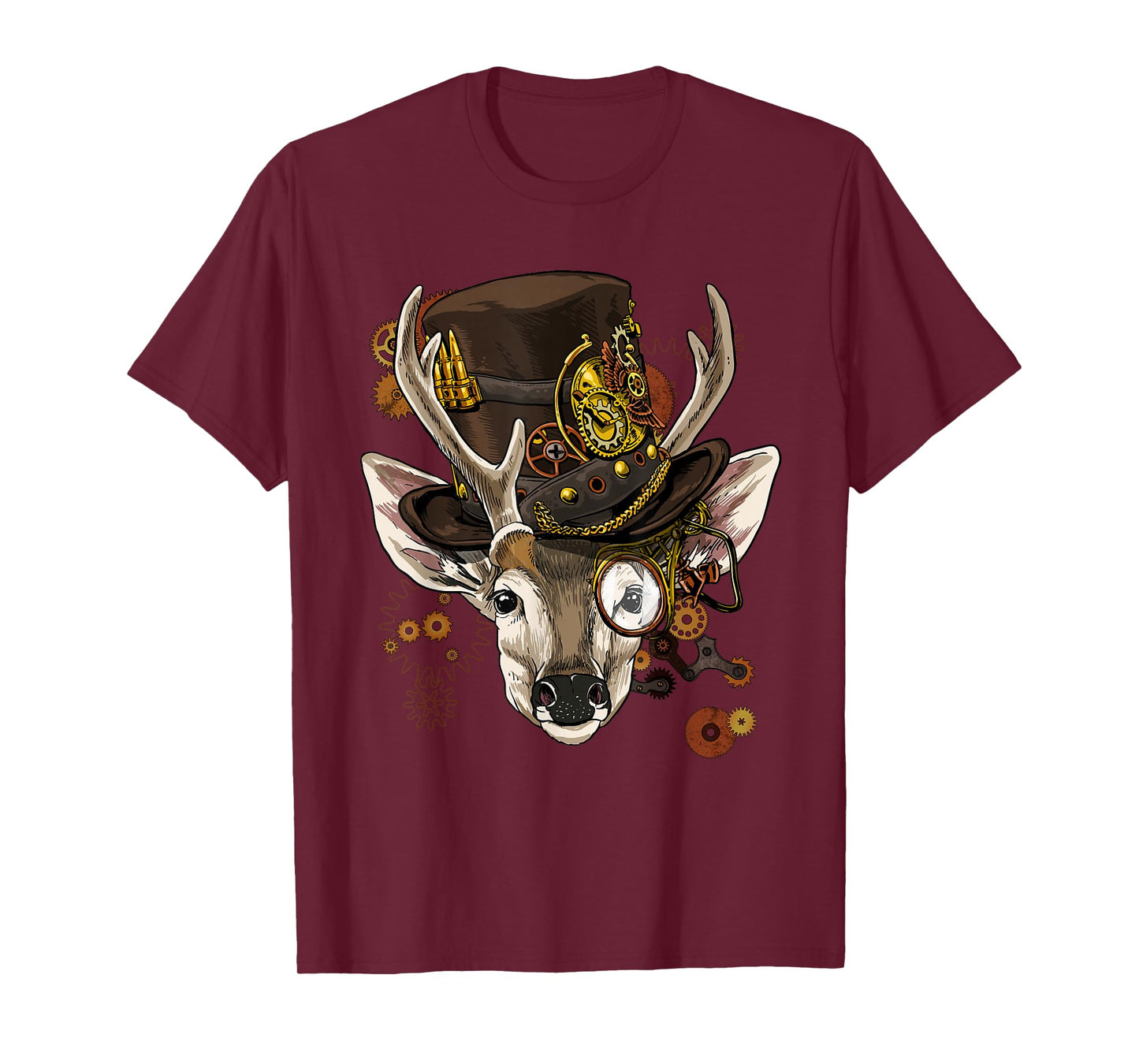 Steampunk Deer Steampunk Deer Animal Lovers T-Shirt