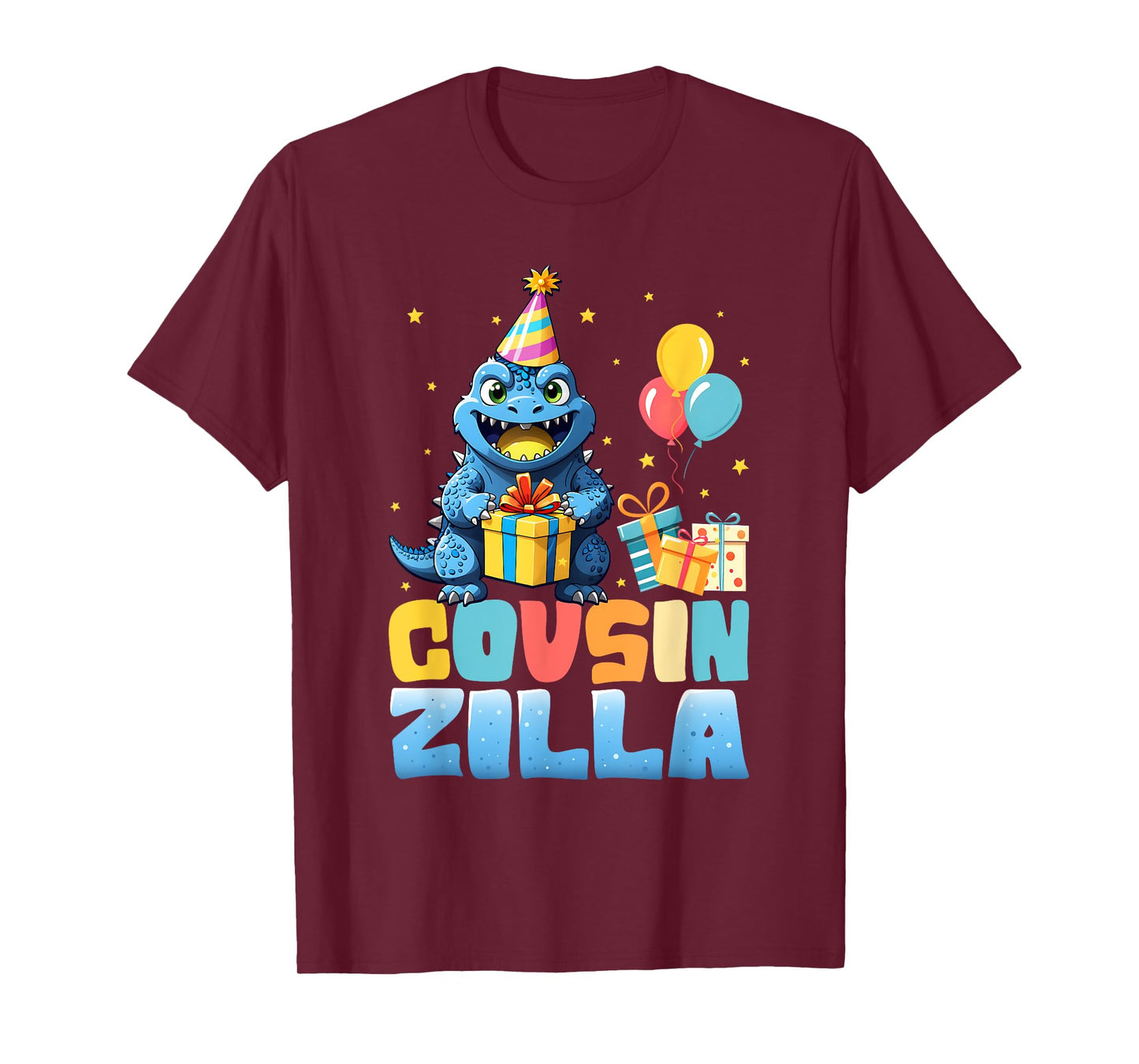 Cousinzilla Monster Kaiju Family Matching Birthday Kids T-Shirt