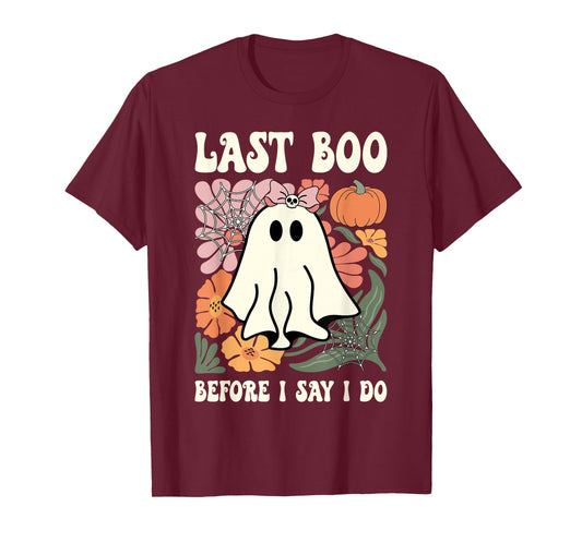 Last Boo Before I Say I Do Ghost Wedding Bachelorette Party T-Shirt