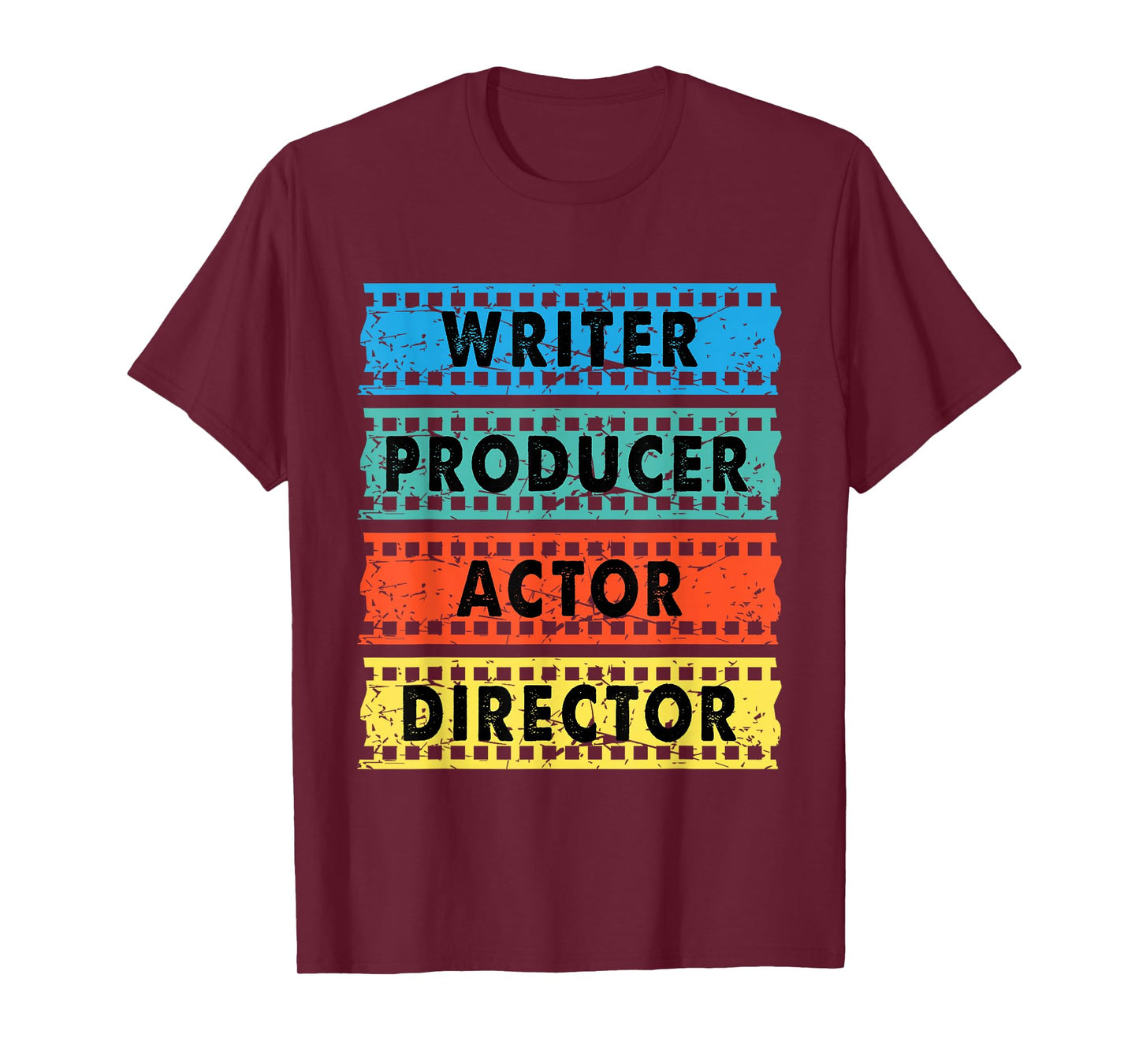 Writer Producer Actor Director - Movie Filmmaker Filmmaking T-Shirt Small