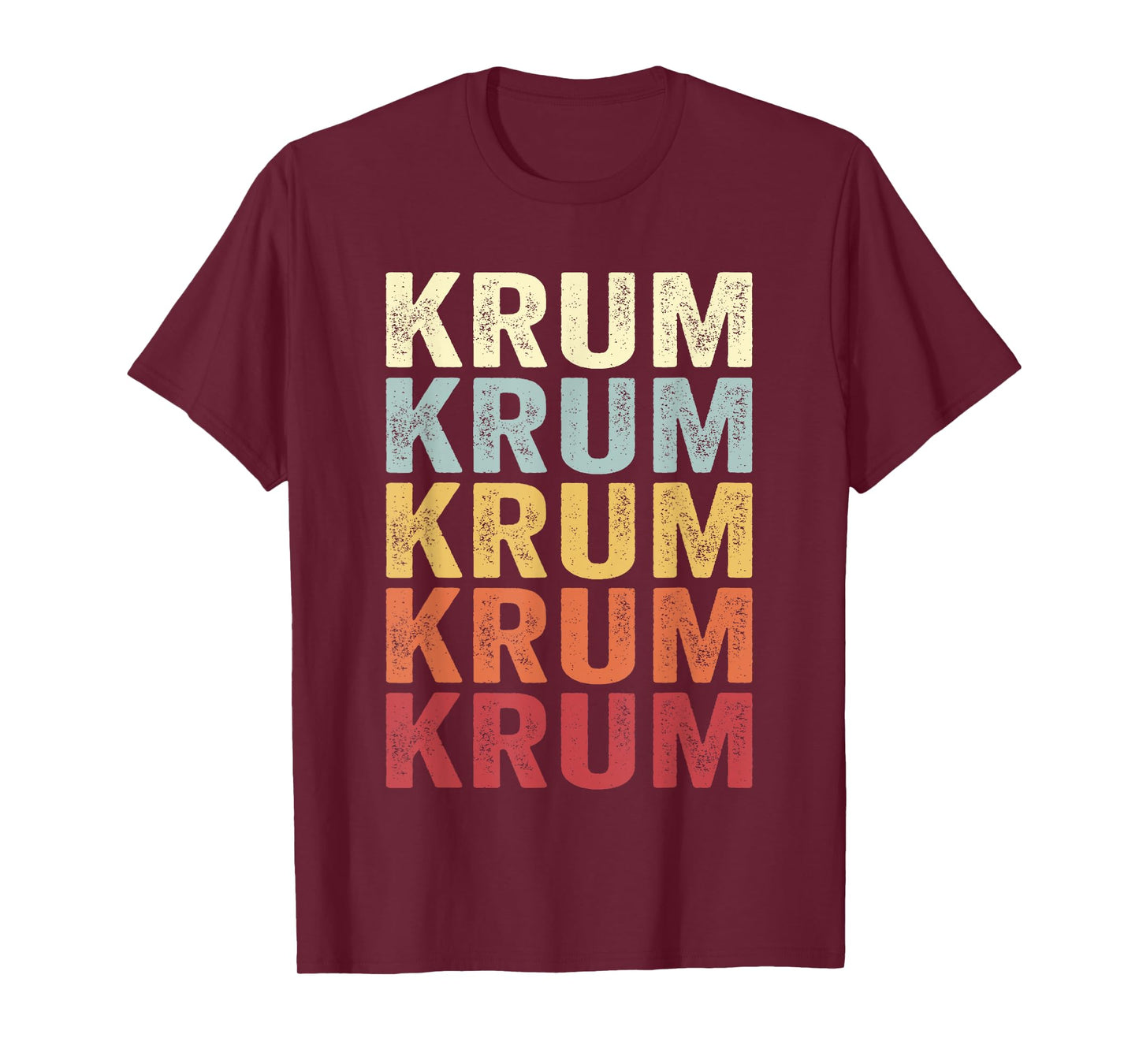 Krum Texas Krum TX Retro Vintage Text T-Shirt